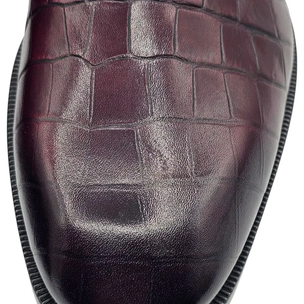 Christian Louboutin Chambelimonk Calf Leather Derby Shoes Black EU 42 US 9